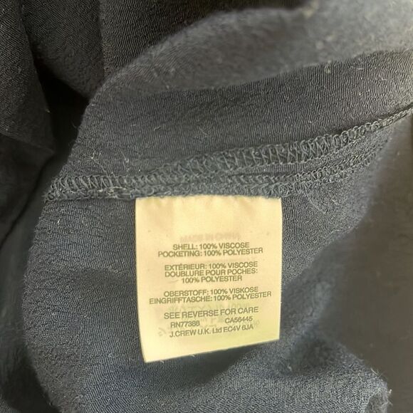 J.Crew Lightweight Viscose sleeveless dress in navy, size M - Picture 8 of 10